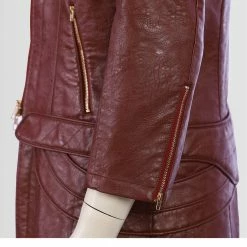 Auscosplay Devil May Cry 5 Dante Red Cosplay Pleather Coat Costume 14 Auscosplay Devil May Cry 5 Dante Red Cosplay Pleather Coat Costume