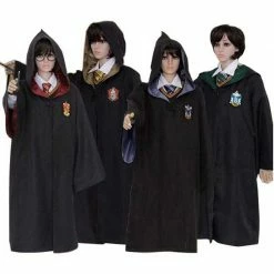 Auscosplay Gryffindor/Hufflepuff/Ravenclaw/Slytherin Cosplay Costume Full Set Movie Costume