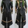 Auscosplay The Dark World Loki Cosplay Costume Pleather Outfit Loki Costume