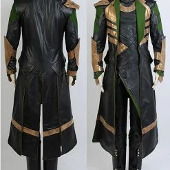 Auscosplay The Dark World Loki Cosplay Costume Pleather Outfit Loki Costume