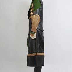 Auscosplay The Dark World Loki Cosplay Costume Pleather Outfit Loki Costume