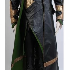 Auscosplay The Dark World Loki Cosplay Costume Pleather Outfit Loki Costume